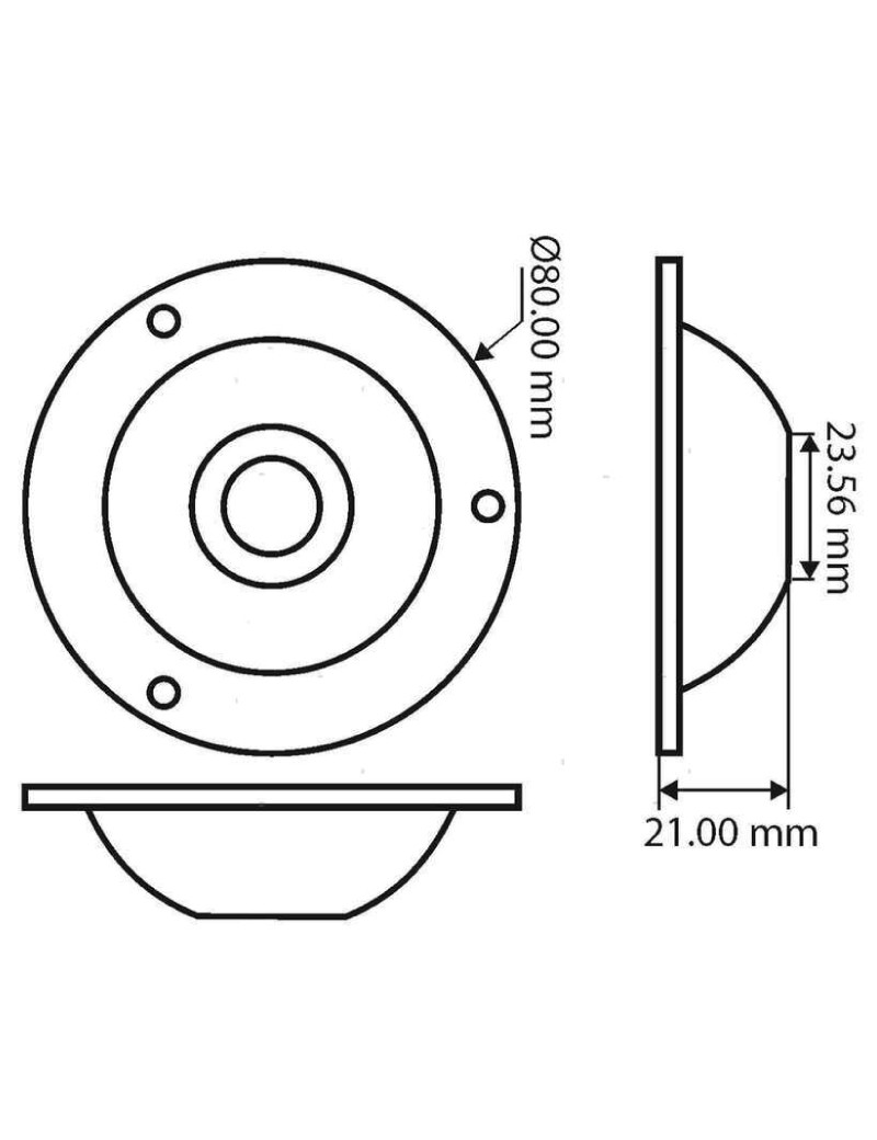 Faretto Subacqueo LED Inox Ø80xH21mm - immagine 3