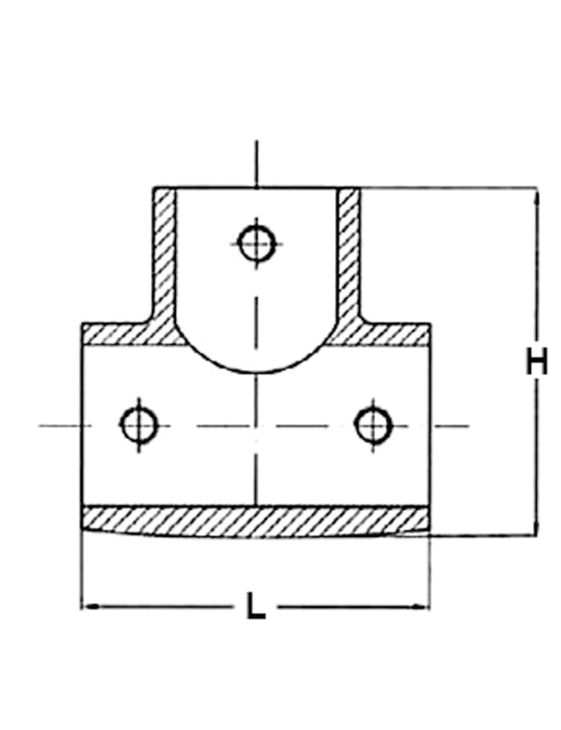 Giunti Inox T 90° 22/25/30mm - immagine 3