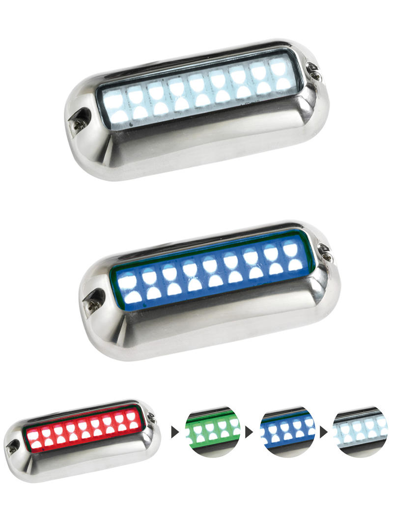 Luce Subacquea a LED in Acciaio Inox 96x42mm - immagine 2